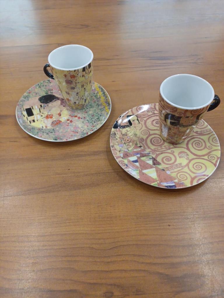 TAZZA MUG PICCOLA CON PIATTINO KLIMT