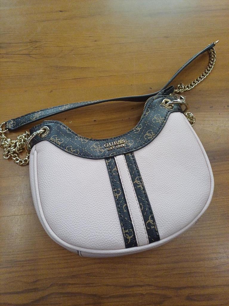 BORSA TRACOLLA ROSA/MARRONE GUESS