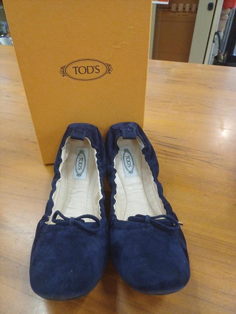 SCARPE BALLERINECAMOSCIO BLU TODS TG. 39.5