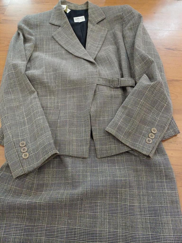 TAILLEUR GRIGIO PRINCIPE DI GALLES ARMANI COLLEZIONI TG 42