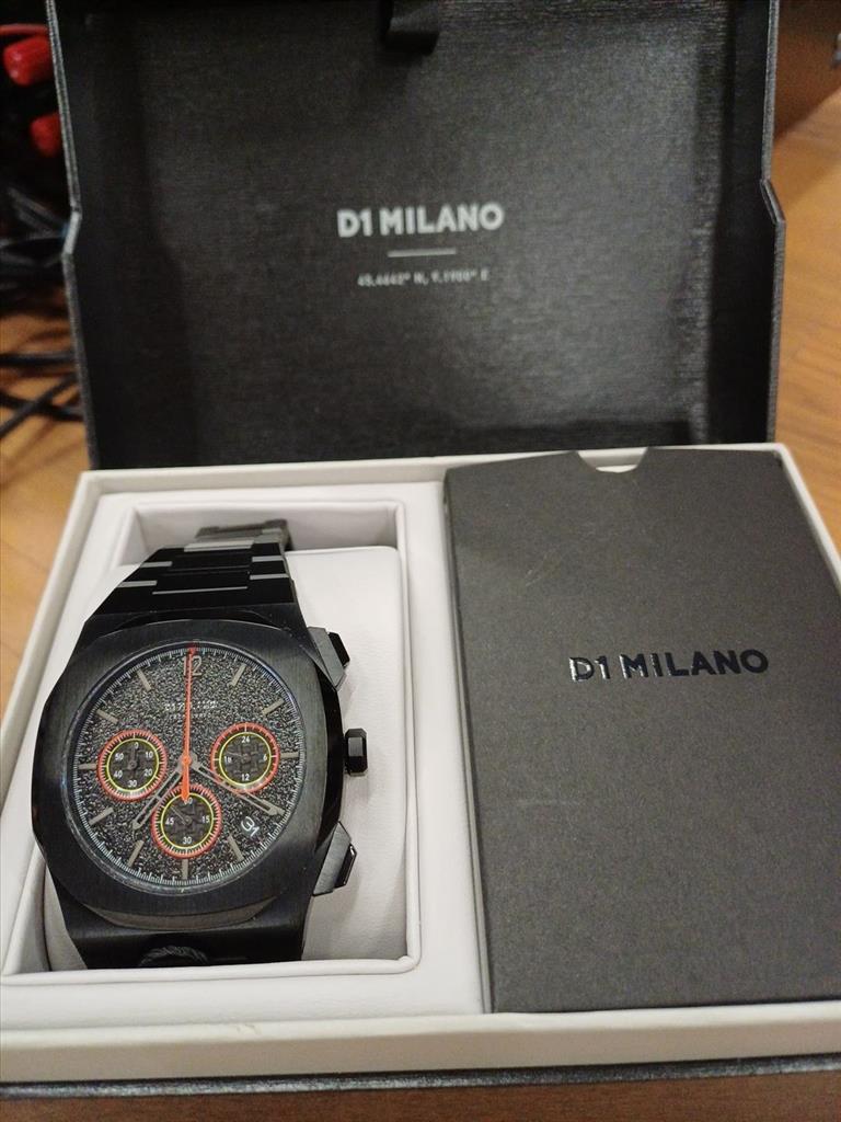 OROLOGIO NERO AL QUARZO D1MILANO