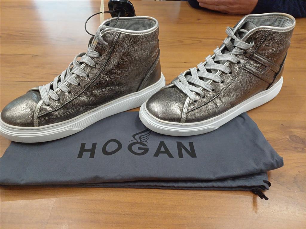 SCARPE ALTE COLOR ARGENTO HOGAN TG. 38.5