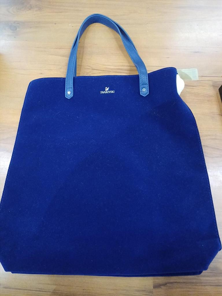 BORSA BLU VELLUTO SWAROVSKI