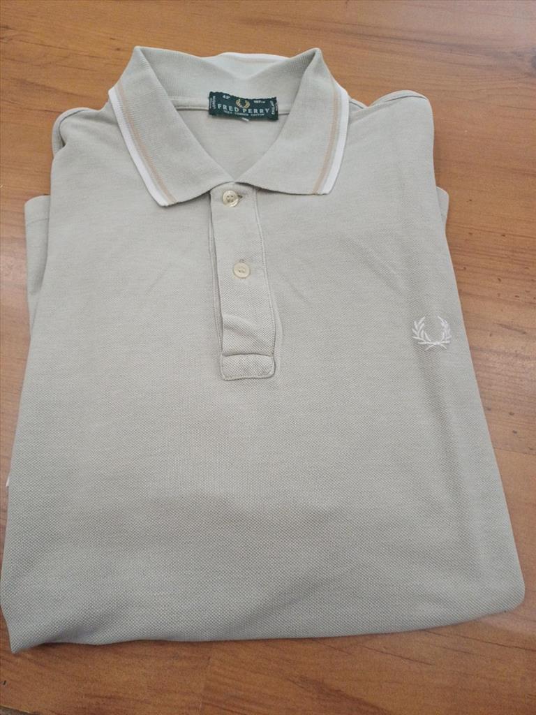 MAGLIA POLO MANICA CORTA BEIGE FRED PERRY 