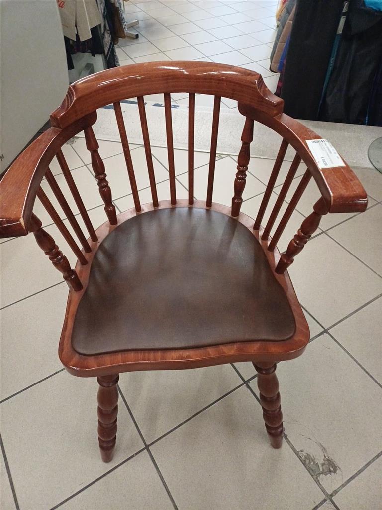 SEDIA LEGNO STILE MARINA SCHIENALE ARROTONDATO