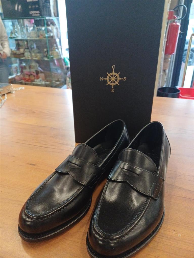 SCARPE MOCASSINI NERI CNES TG. 42