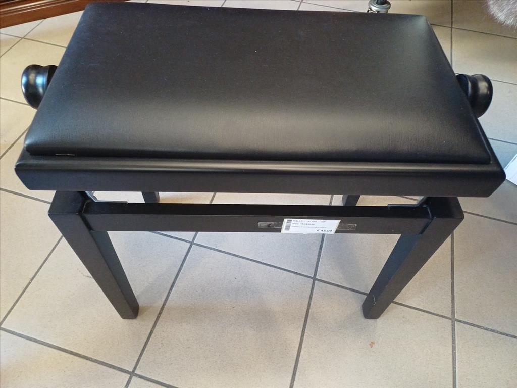 SGABELLO DA PIANOFORTE NERO