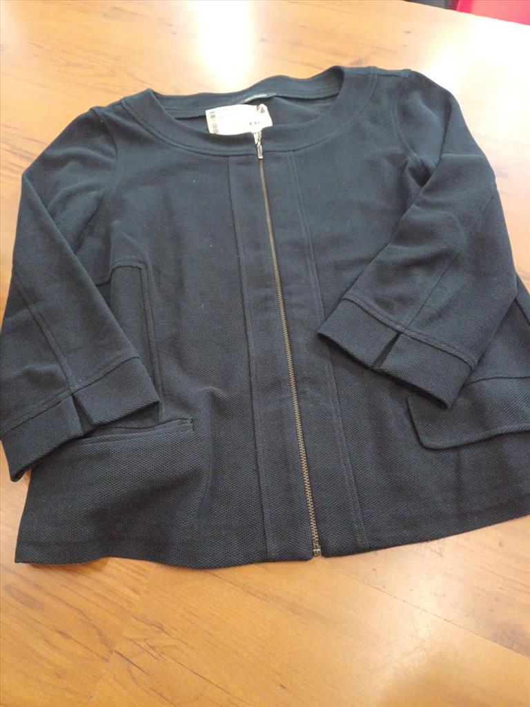 MAGLIA BLU SCURO CON ZIP MANICA LUNGA MAX & CO TG L