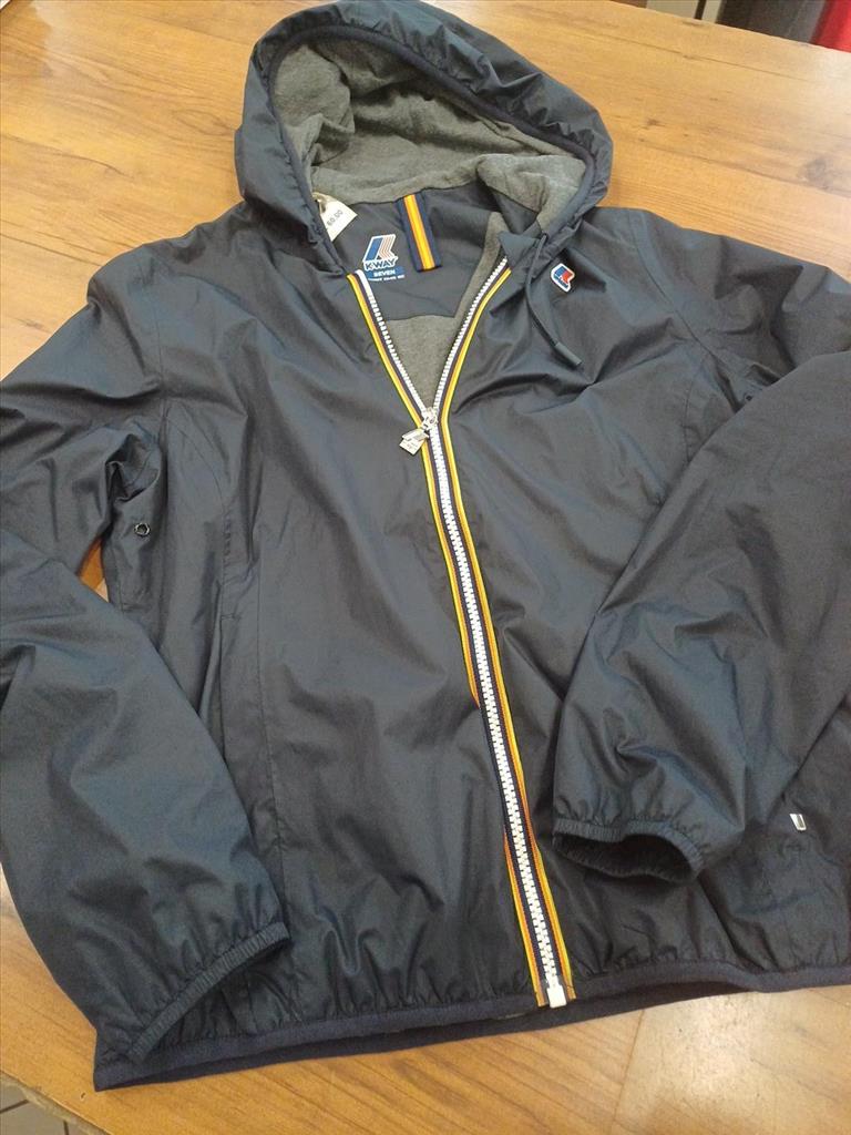 GIUBBTTO IMPERMEABILE BLU KWAY TG. 7 (S)