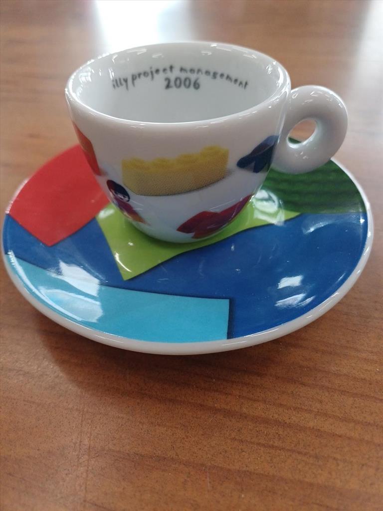 TAZZINA ILLY DA COLLEZIONE COLORATA DISEGNI LEGO PIU' BACHECA 